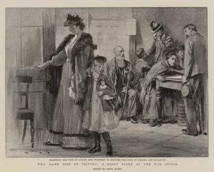 Die dunkle Seite des Sieges, eine tägliche Szene im Kriegsministerium